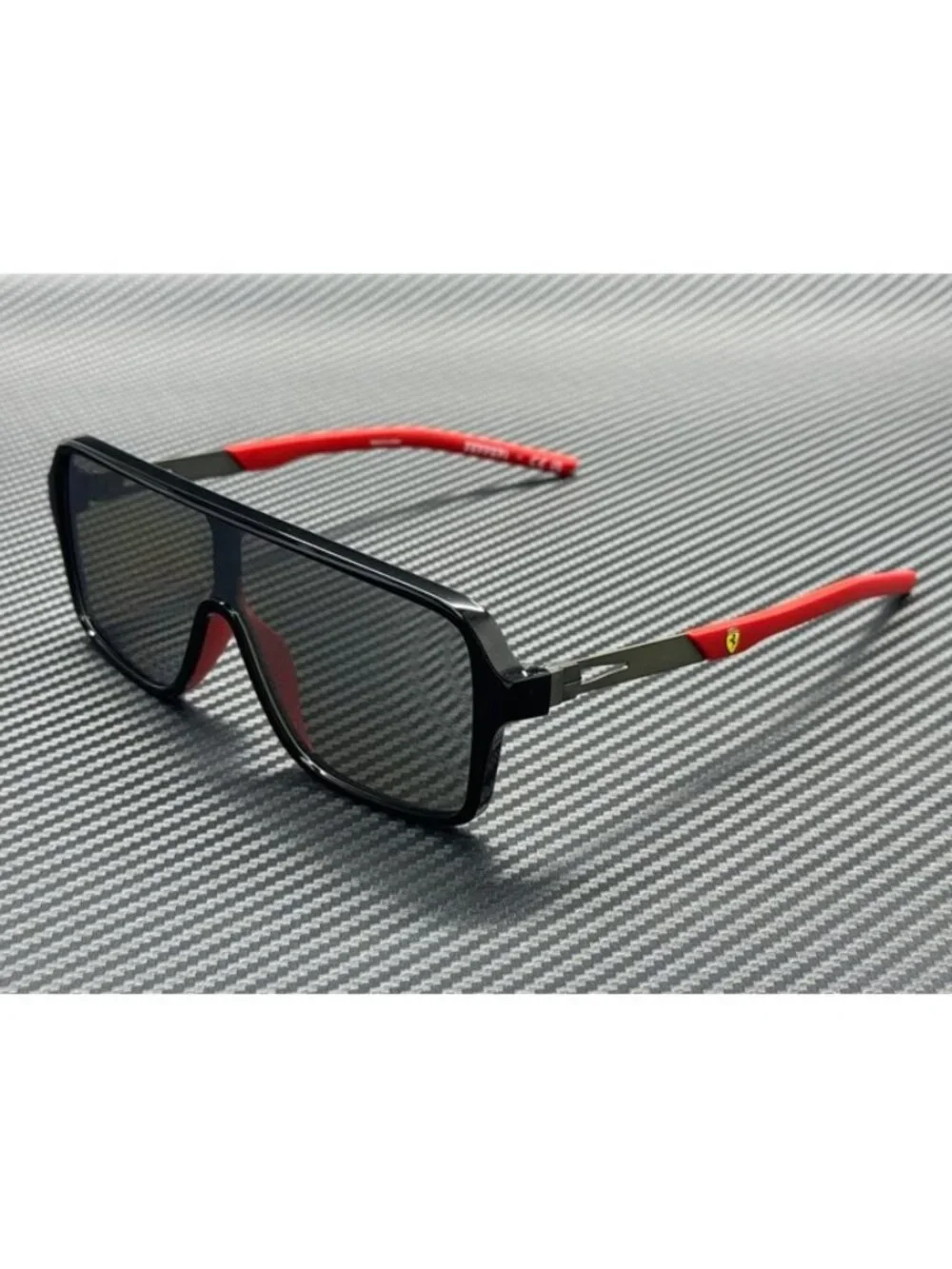 New Ferrari Men Shiny Black Sunglasses 63-21-145